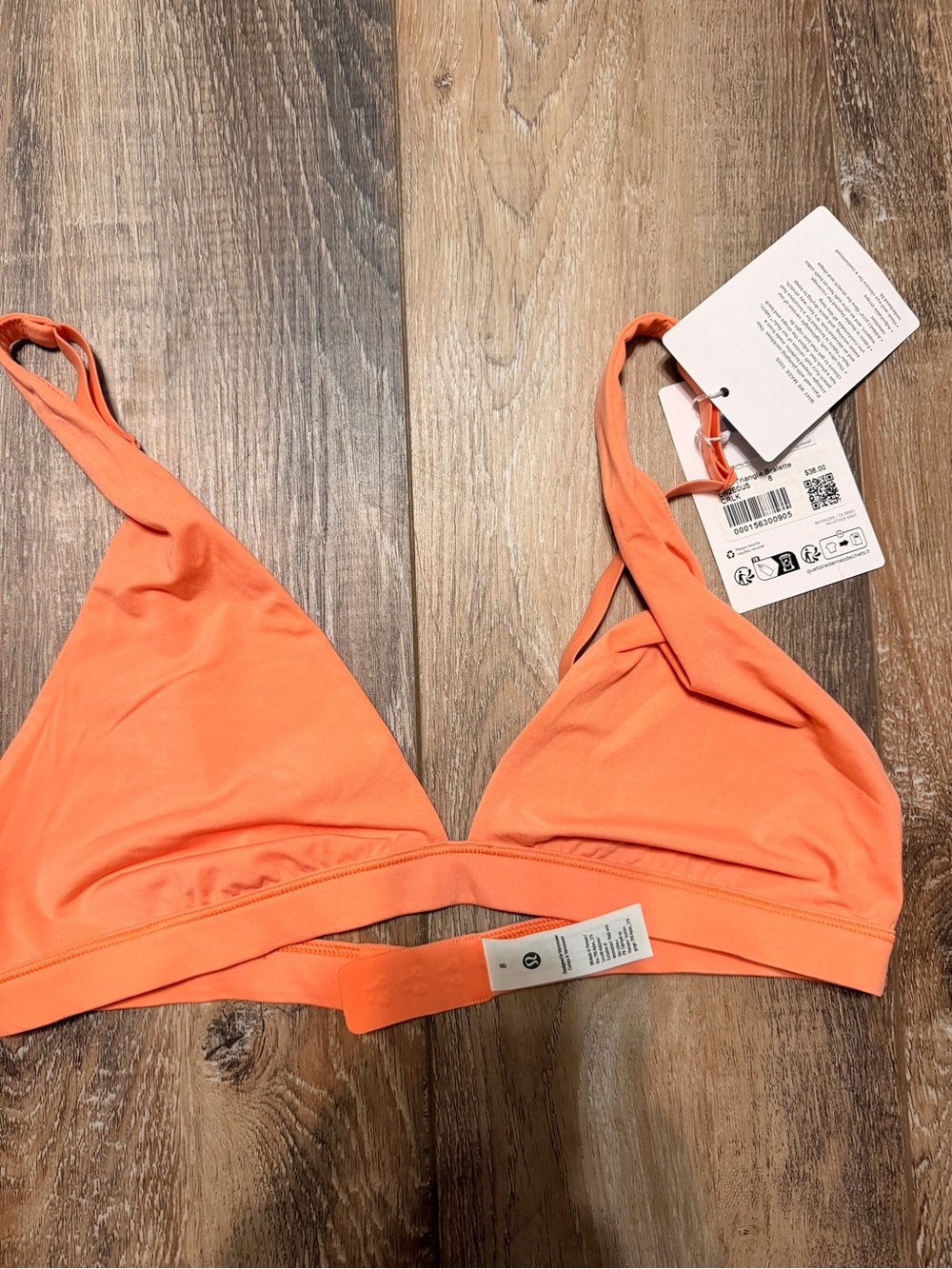 lululemon athletica Orange Triangle Bralette
